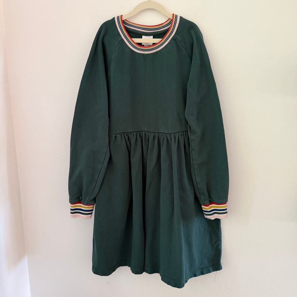 Hanna Andersson Girls Long Sleeve Dress Sz 12